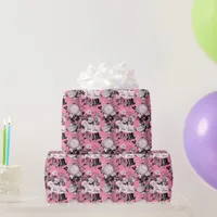 Pink Vintage Alice Teatime Wrapping Paper
