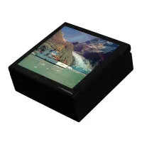 Alaskan Mountain View with Boat Jewelry Box