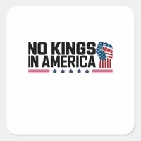 No Kings In America USA Creative Casual Square Sticker