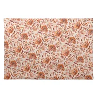 Abstract Floral Watercolor Pattern Autumn Colors Cloth Placemat