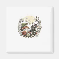 Aesthetic Goblincore And Cottagecore Mushroom Drea Magnet