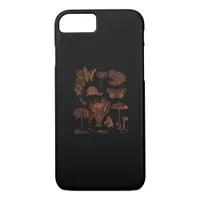 Botanical Art, Frog Fungi Goblincore Aesthetic Cot iPhone 8/7 Case