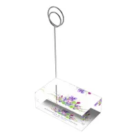 Watercolor Floral Summer Wedding Place Card Holder