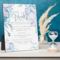 Wedding | Sky Blue and Bubblegum Pink Peonies Plaque