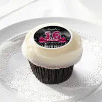 City Lights Sweet Sixteen Pink ID117 Edible Frosting Rounds