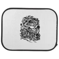 Cottagecore Aesthetic Frog Mushroom Goblincore Art Car Floor Mat