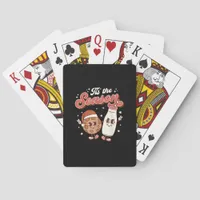 Tis Season Retro 70s 80s Vintage Groovy Cute Poker Cards