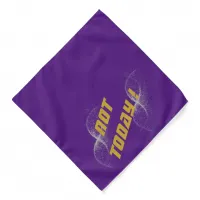 Gold "NOT TODAY!" with Silver Glitter on Purple |  Bandana