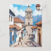 Travel to Cusco Peru Postcard