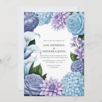 Glacier Bluebell/Soft Periwinkle & Winter Wisteria Invitation