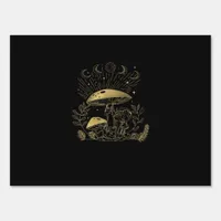 Cottagecore Mushrooms Fungi Goblincore Aesthetic Sign