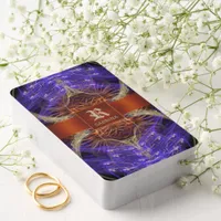 Golden Purple Fractal Hourglass Bespoke Tarot Cards