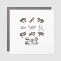 Cottagecore Aesthetic Mushroom Academia Frog Gobli Car Magnet