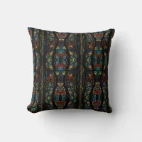 Forest Mosaic Throw Pillow