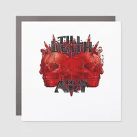 Till Death Do Us Art On White Classic Car Magnet
