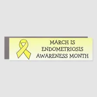 MARCH IS ENDOMETRIOSIS AWARENESS MONTH CAR MAGNET