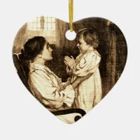 Vintage Mother and Child Ornament