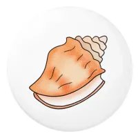 Seashell Coastal Beach House Ceramic Knob