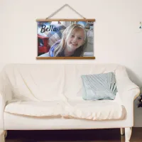 Personalized Photo and Name Family Photo Hanging Tapestry