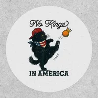 Cat No Kings In America Vintage Cats Against Patch