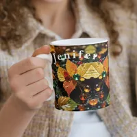 Tree Leaves on Rain Coffee Mug