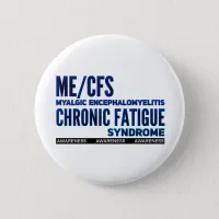 ME/CFS Chronic Fatigue Awareness Blues Button