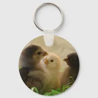 Easter Chickens Keychain