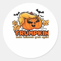 Trumpkin - Make Halloween Great Again! - Funny Hal Classic Round Sticker