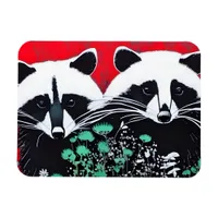Two Raccoons Magnet