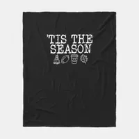 Tis The Season Fall Design Fleece Blanket