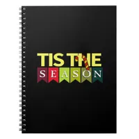 Tis Season Christmas Santa Funny Trendy Notebook