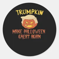 Trumpkin Make Halloween Great Again – Funny Costum Classic Round Sticker