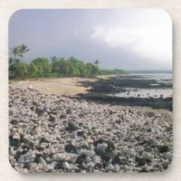 Punaluʻu Black Sand Beach Hawaii Big Island Beverage Coaster