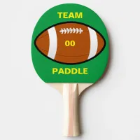 Football Team Ping Pong Paddle