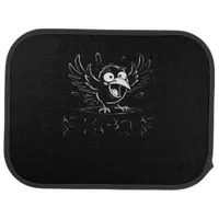 Crow, Retro F-Caw-F Bird Crow Funny Crow Bird Cawi Car Floor Mat