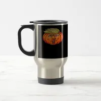 Trick Or Treason Anti Halloween Pumpkin Trumpkin  Travel Mug