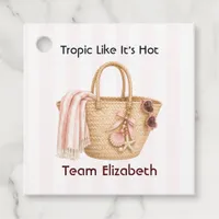 Tropic Like It's Hot Pool Party Bachelorette Favor Tags