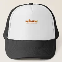 The First Day Of Fall Hello Fall Trucker Hat