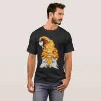 Honeycomb Hat Gnome with Bees Holding Honey Unisex T-Shirt