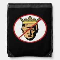 No Kings Anti Creative Classic Design Drawstring Bag