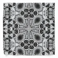 Black+White Bandana Tribal Weave Pattern V5