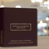 Burgundy and Gold Estate Planning Documents 3 Ring Binder