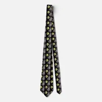 Haunted House Full Moon and Bat Neck Tie