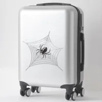 Giant Halloween Spider in its Web Sticker