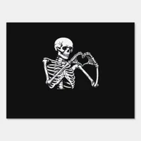 Skeleton Heart Hands Sign Halloween Costume Trendi