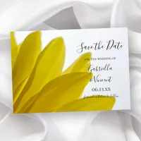 Yellow Daisy Flower Petals Wedding Save the Date