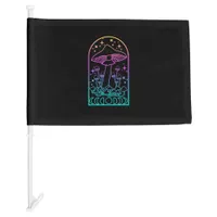 Cottagecore Aesthetic Goblincore Mushroom Academia Car Flag