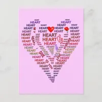 Words of Heart Postcard