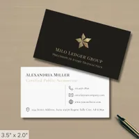 Modern Black Luxury Business Card