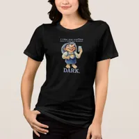 Dark Coffee Troll – I Like My Coffee Like My Humor Tri-Blend Shirt